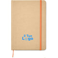 Notebook A5 riciclato natural - personalizzabile con logo