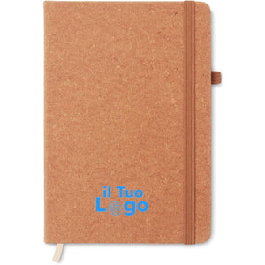 Notebook A5 riciclato rigido - personalizzabile con logo