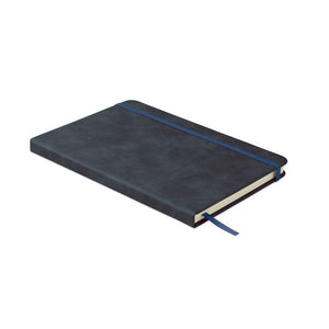 Notebook A5 smokey PU Blu - personalizzabile con logo