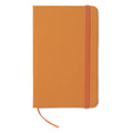 Notebook A6 a righe arancione - personalizzabile con logo