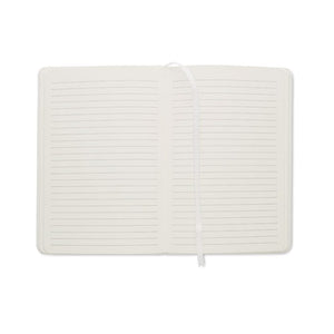 Notebook Antibatterico  A5 a righe bianco - personalizzabile con logo