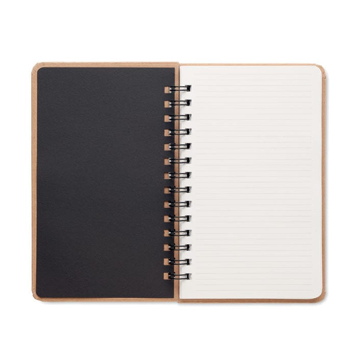 Notebook con semi di pino beige - personalizzabile con logo
