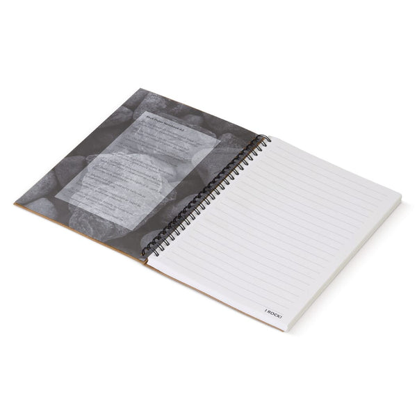 Notebook di carta di roccia A5 alluminio - personalizzabile con logo