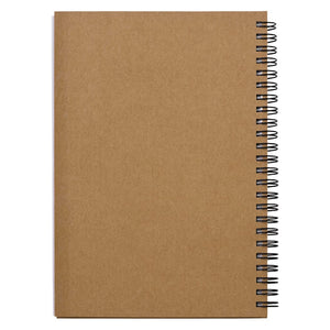 Notebook di carta di roccia A5 alluminio - personalizzabile con logo