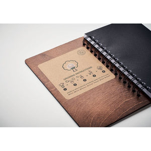 Notebook in betulla A5 - personalizzabile con logo