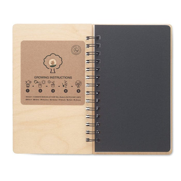 Notebook in betulla A5 - personalizzabile con logo