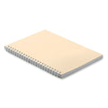 Notebook in cartone riciclato A5 beige - personalizzabile con logo