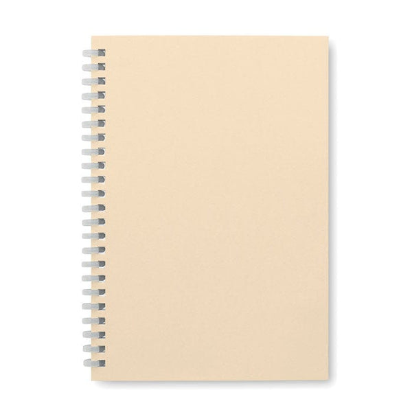 Notebook in cartone riciclato A5 - personalizzabile con logo