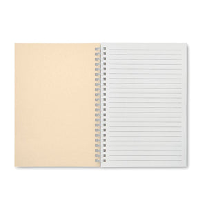 Notebook in cartone riciclato A5 - personalizzabile con logo