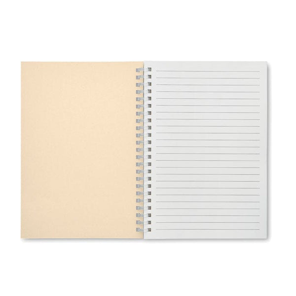 Notebook in cartone riciclato A5 - personalizzabile con logo