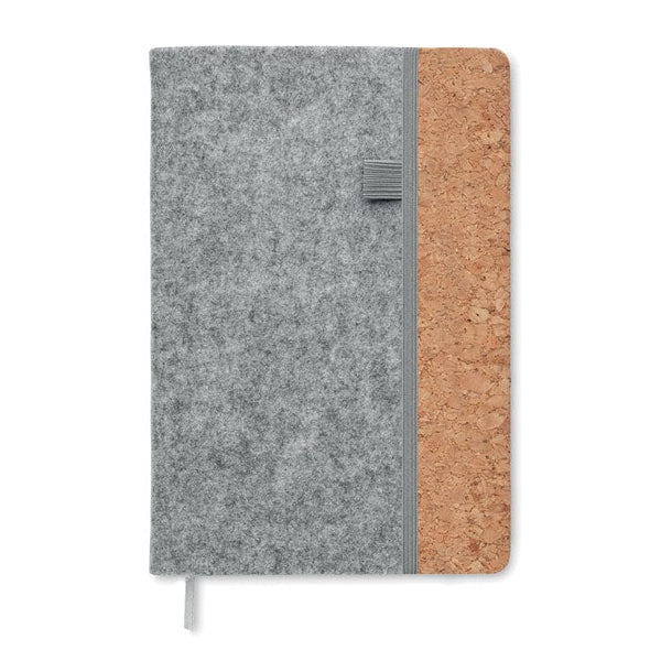 Notebook in sughero A5 RPET - personalizzabile con logo