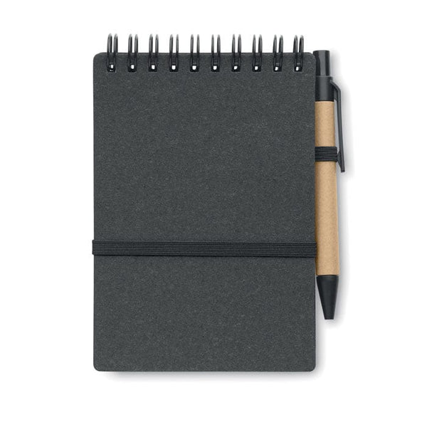 Notebook riciclato con penna - personalizzabile con logo