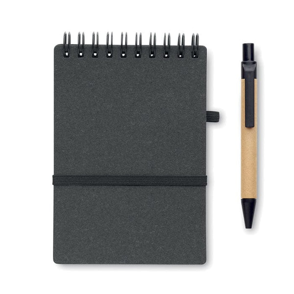 Notebook riciclato con penna - personalizzabile con logo