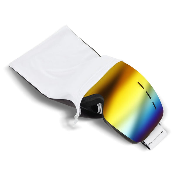 Occhiali da sci ricreativi - Categoria 3, certificati EN 174 Bianco - personalizzabile con logo