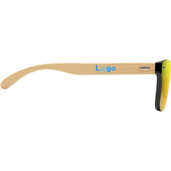 Occhiali da sole aste in bamboo - personalizzabile con logo