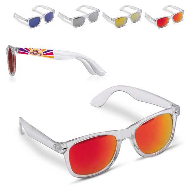 Occhiali da sole Bradley trasparenti UV-400 - personalizzabile con logo