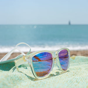 Occhiali da sole Bradley trasparenti UV-400 - personalizzabile con logo