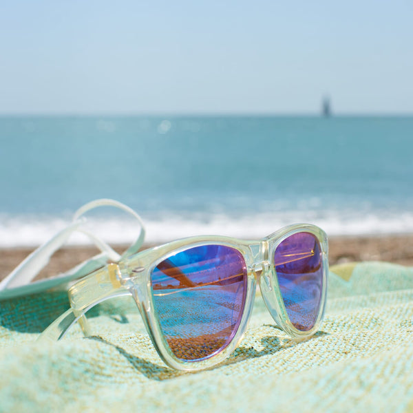 Occhiali da sole Bradley trasparenti UV-400 - personalizzabile con logo