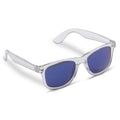 Occhiali da sole Bradley trasparenti UV-400 Trasparente / Blu - personalizzabile con logo