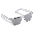 Occhiali da sole Bradley trasparenti UV-400 Trasparente / Nero - personalizzabile con logo