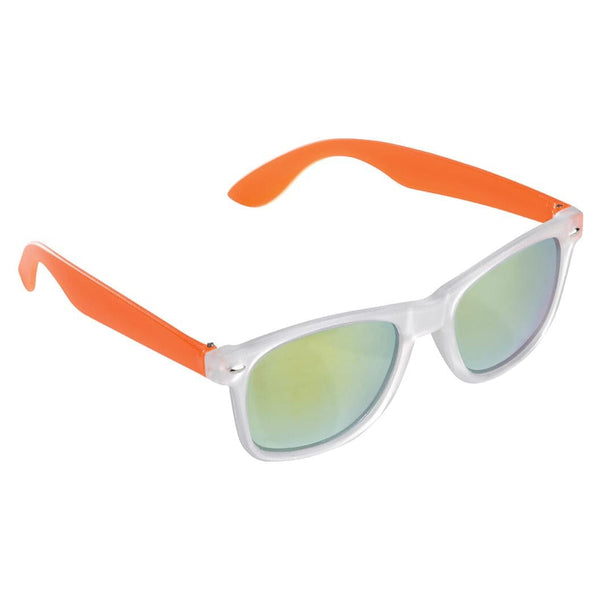 Occhiali da sole Bradley UV400 grigio scuro arancione - personalizzabile con logo