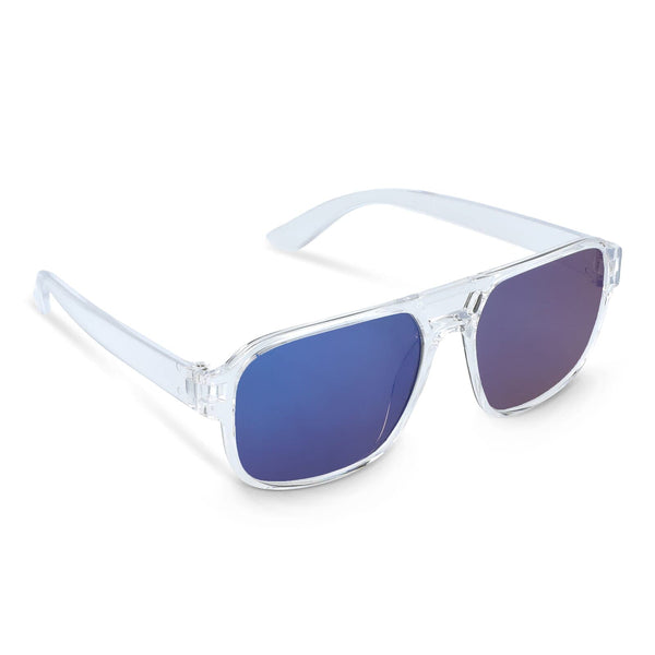 Occhiali da sole Elin UV400 Trasparente / Blu - personalizzabile con logo