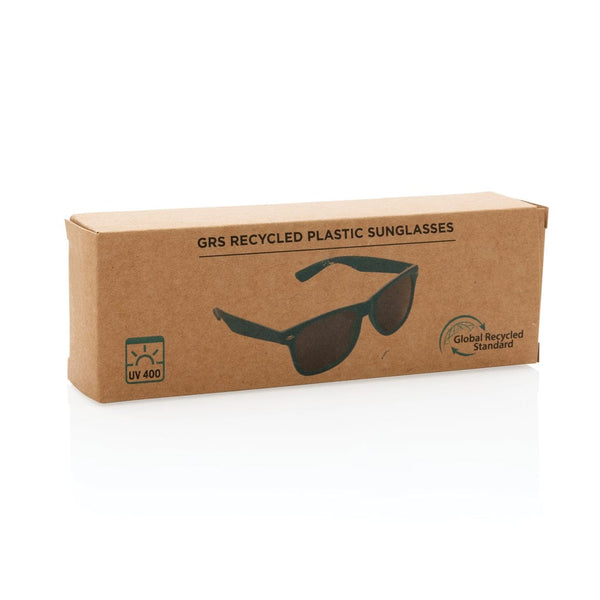 Occhiali da sole in plastica riciclata GRS - personalizzabile con logo