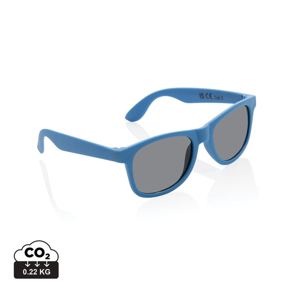 Occhiali da sole in PP riciclato GRS blu - personalizzabile con logo