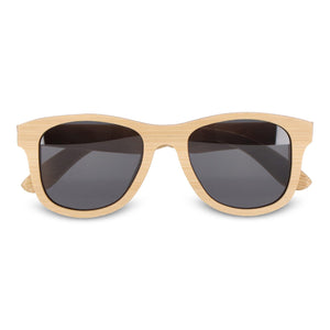 Occhiali da sole Justin in bambù UV400 natural - personalizzabile con logo