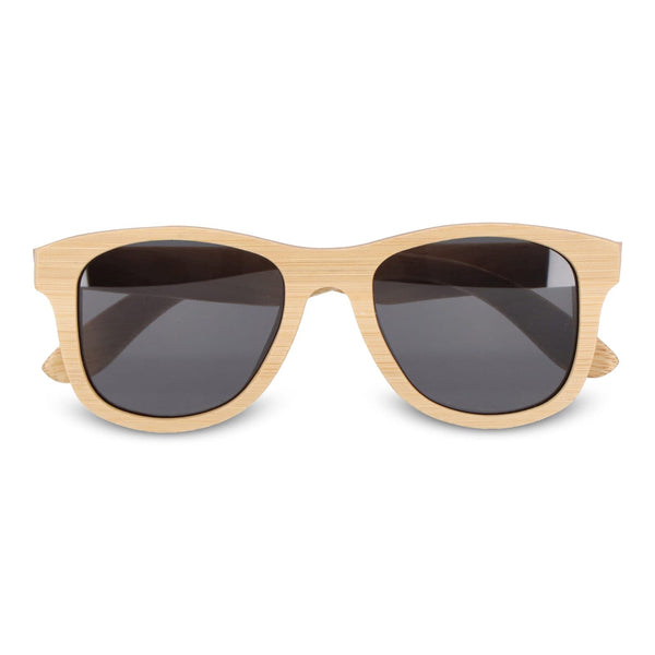 Occhiali da sole Justin in bambù UV400 natural - personalizzabile con logo