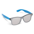 Occhiali da sole Justin R-PC con lenti a specchio UV400 azzurro - personalizzabile con logo