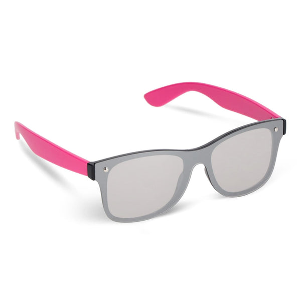 Occhiali da sole Justin R-PC con lenti a specchio UV400 Rosa - personalizzabile con logo