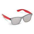 Occhiali da sole Justin R-PC con lenti a specchio UV400 Rosso - personalizzabile con logo