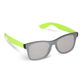 Occhiali da sole Justin R-PC con lenti a specchio UV400 verde - personalizzabile con logo