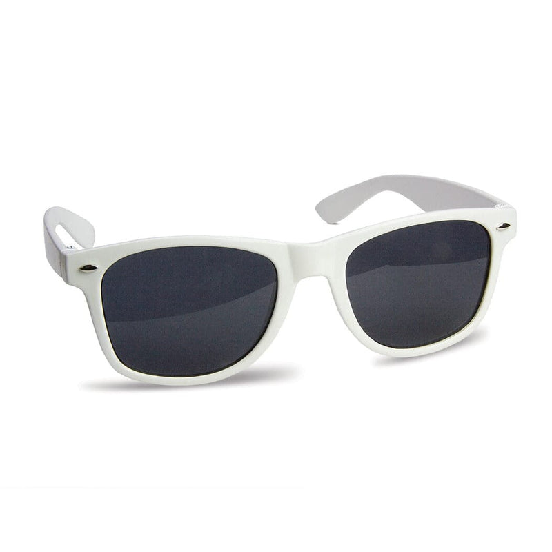 Occhiali da sole Justin UV400 in confezione interna Bianco - personalizzabile con logo