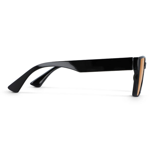 Occhiali da sole Mila UV400 Nero / Arancione - personalizzabile con logo