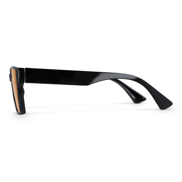 Occhiali da sole Mila UV400 Nero / Arancione - personalizzabile con logo