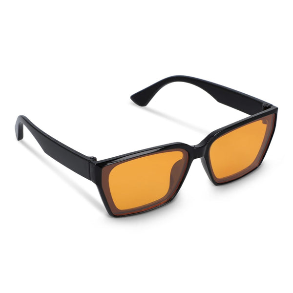 Occhiali da sole Mila UV400 Nero / Arancione - personalizzabile con logo