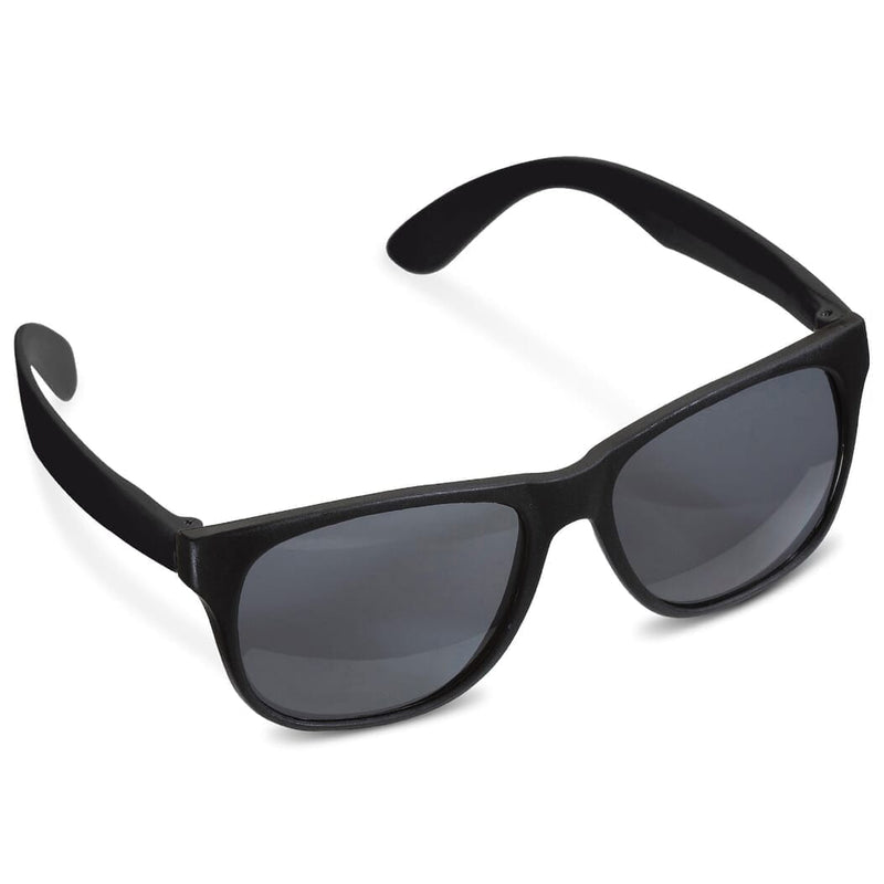 Occhiali da sole Neon UV400 nero / nero - personalizzabile con logo