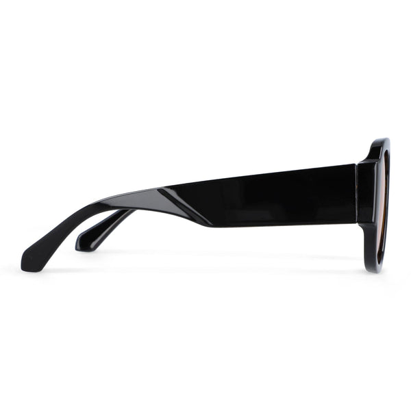 Occhiali da sole Noor UV400 Nero / Arancione - personalizzabile con logo