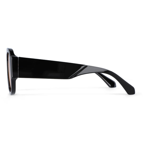 Occhiali da sole Noor UV400 Nero / Arancione - personalizzabile con logo