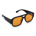 Occhiali da sole Noor UV400 Nero / Arancione - personalizzabile con logo