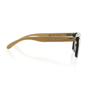 Occhiali da sole Prism con montatu in rPlastica RCS marrone - personalizzabile con logo