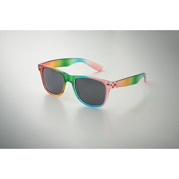 Occhiali da sole rainbow con UV400 arcobaleno - personalizzabile con logo