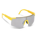 Occhiali da sole sportivi Tom R-PC con lenti a specchio UV400 Giallo - personalizzabile con logo