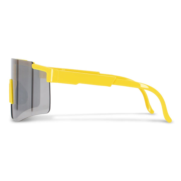 Occhiali da sole sportivi Tom R-PC con lenti a specchio UV400 - personalizzabile con logo