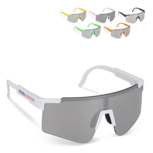 Occhiali da sole sportivi Tom R-PC con lenti a specchio UV400 - personalizzabile con logo