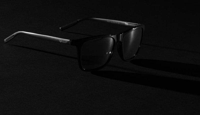 Occhiali da sole Swiss Peak RCS con lenti polarizzate nero - personalizzabile con logo