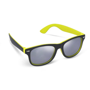 Occhiali da sole Tate lente a specchio UV400 Giallo - personalizzabile con logo