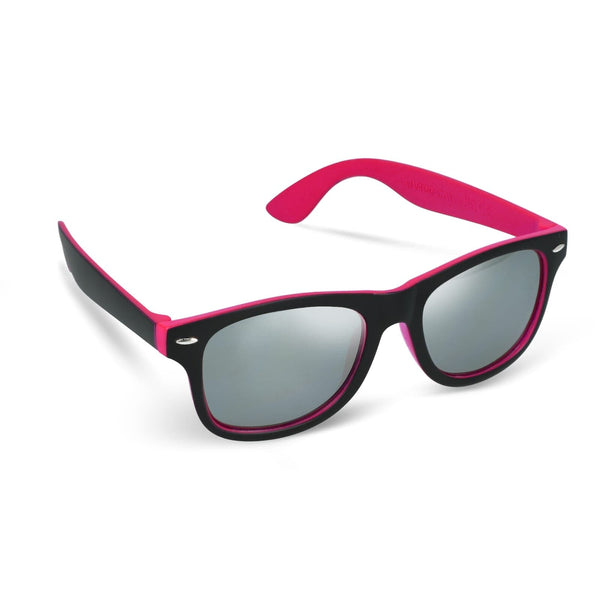 Occhiali da sole Tate lente a specchio UV400 Rosa - personalizzabile con logo